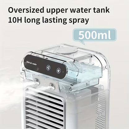 Portable All-In-One Cooling & Humidifying Fan
